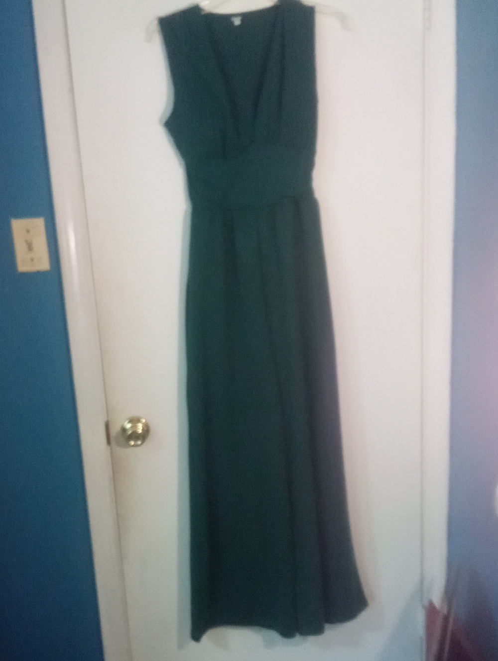 Halara Sleeveless Emerald Green Jumpsuit Small New NWOT